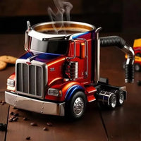Red semi truck
